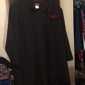 LISA II Red an black pin strip Dress Suit